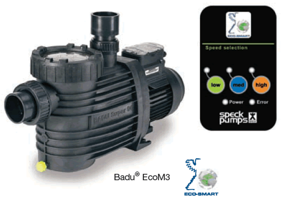 Speck Eco-Touch multi speed energy saving pump