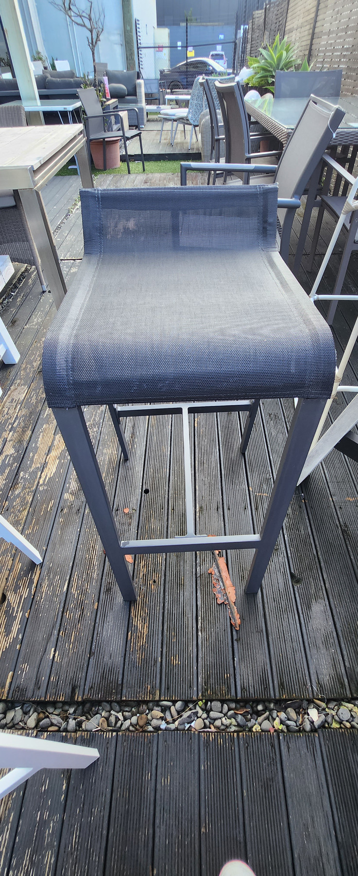 LUIS outdoor bar stool in Black - 840H
Also available in White