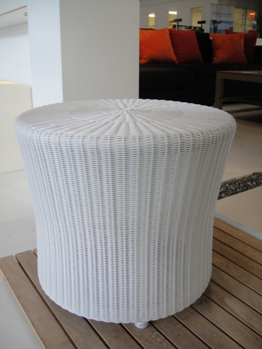 LAMI side table - pictured here in Snow White which are all sold out.
Broken White available and low in stock