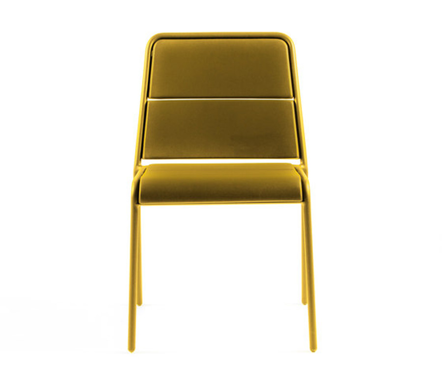 Maiori A600 Outdoor Aluminium Side Chair – Mustard Yellow