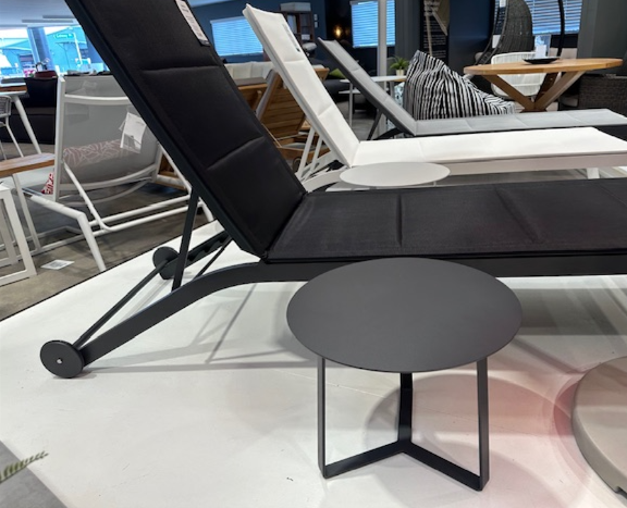 APOLLO beside our popular Boston sunlounger, perfect for putting a drink, small plate of food, book, phone and sunglasses!