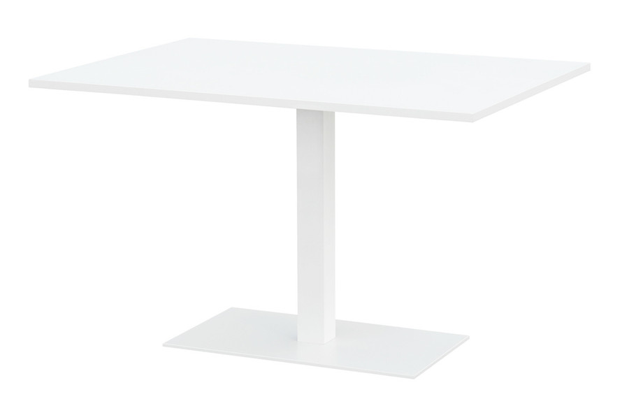 IRIS Powdercoated Aluminium Cafe Table - 120x80x72
White