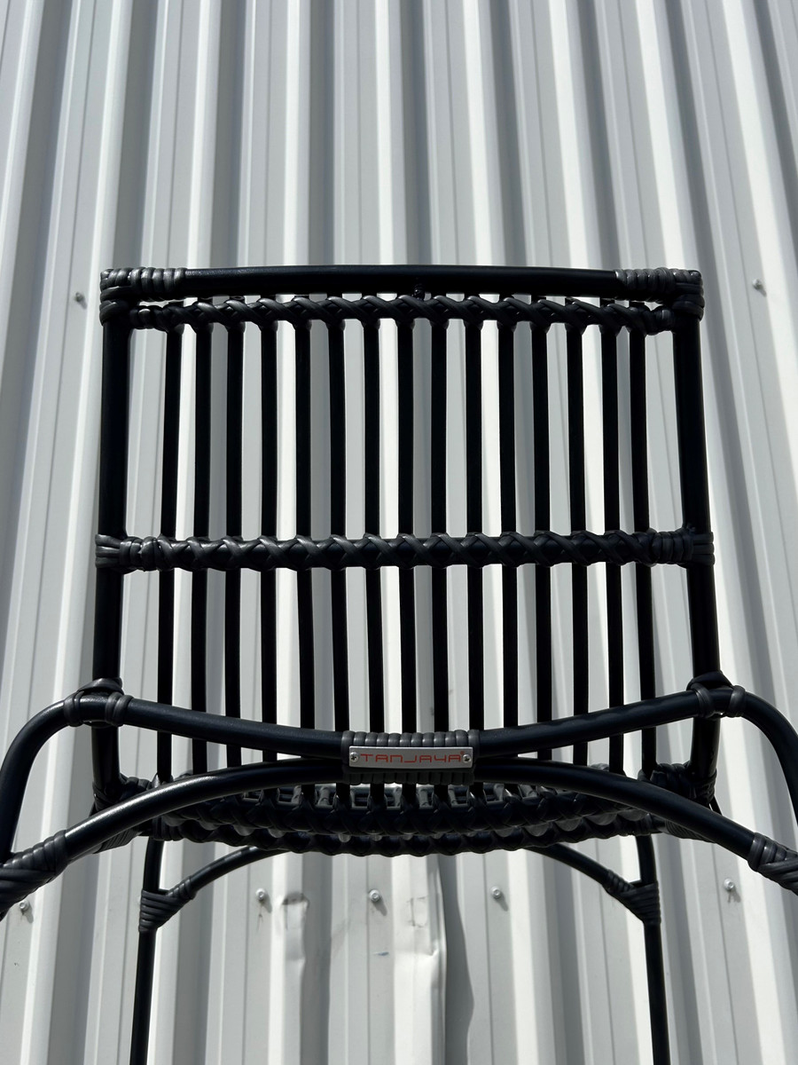 Close up back details of BALIZE bar stool