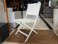 ROSIE Folding Sling & Aluminium Outdoor Chair - White - low in stock! Also available in Black