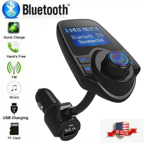 Bluetooth Wireless Car FM Transmitter AUX Stereo Receiver Adapter 2 USB Charger