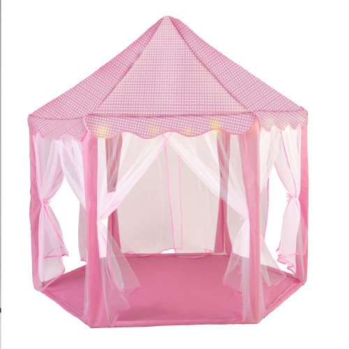 Princess Tent Girls Large Playhouse Kids Castle Play Tent with Star Lights (Blue tent without star lights)Toy for Children Indoor and Outdoor Games XH