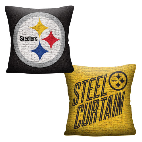 Steelers OFFICIAL "Invert" Woven Pillow