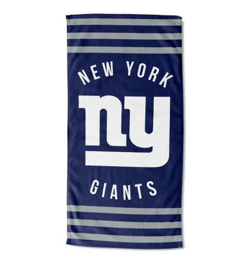 NY Giants OFFICIAL "Stripe" Beach Towel