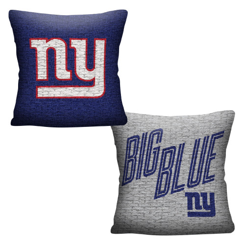 NY Giants OFFICIAL "Invert" Woven Pillow