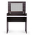 Vanity Make-up Dressing Table with Flip up Mirror Top Spacious Storage Vanity Table, Ebony and White