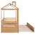 Twin Size House Bed Wood Bed with Twin Size Trundle