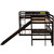 Twin over Full Bunk Bed with Twin Size Loft Bed with Desk and Slide,Full-Length Guardrail