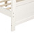 Wood Daybed Full Size Daybed with Support Legs, White