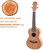 JMFinger Concert Ukulele Beginner 23 Inch, Maghongy Ukelele Starter Kit for Kids with Padded Bag, Strap, Tuner, Picks,AQULA Strings