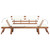 Garden Bench with Cushions 2-in-1 74.8' Solid Acacia Wood