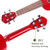 Soprano Ukulele 21 inch Mahogany Mini Kids Guitar Hawaiian ukelele Instrument Kit Wood ukalalee for Beginner Adults Kids Starter(Red)
