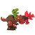 3-in-1 DIY Take Apart Dinosaur Toys with Electric Drill for Kids of 3 and 3 Years Above, Red+Brown+Green XH