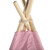 Indian Tent  (Small Bunting / With External Shutter Built-In Pocket) Pink Stripes  XH