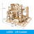 Robotime ROKR Marble Run Blocks Game 3D DIY Wooden Puzzle Waterwheel Coaster Model Building Kit Toys for Children LG501 Dropship