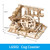 Robotime ROKR Marble Run Blocks Game 3D DIY Wooden Puzzle Waterwheel Coaster Model Building Kit Toys for Children LG501 Dropship