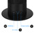 90° Swivel Adjustable Speeds Settings 27 Inch Bladeless Tower Floor Fan Black