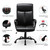 Free Shipping High Back Office Chair - Executive Bonded Leather Computer Desk Swivel Task Chair W/Rocking Function, Black