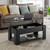 Lift Top Coffee Table with Storage Compartment, Black