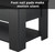 Lift Top Coffee Table with Storage Compartment, Black
