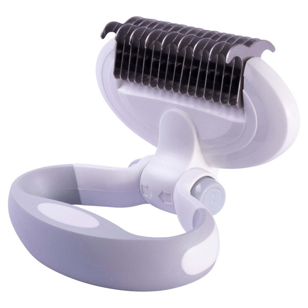 Pet Life ® 'Gyrater' Swivel Travel Grooming Dematting Pet Comb