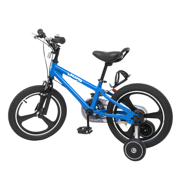 Kids Bike with Training Wheels, Kids Bicycle with Handbrake and Rear Brake Kickstand Child's Bike, 16 Inch RT