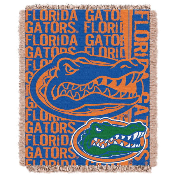 Florida OFFICIAL Collegiate "Double Play" Woven Jacquard Throw