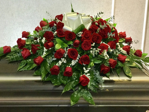 All Rose Casket Spray