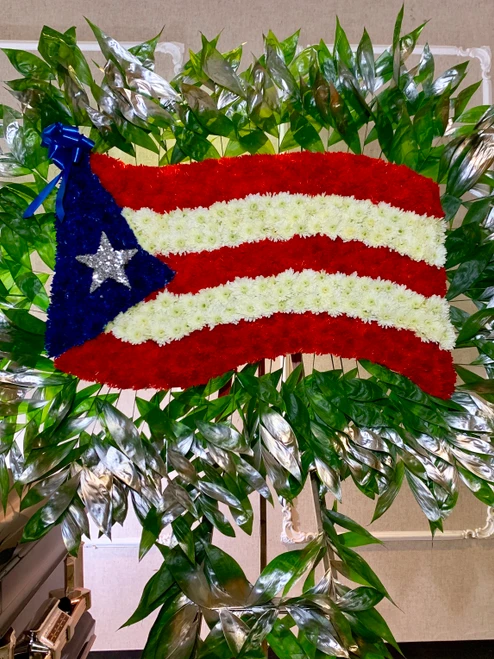 Puerto Rican Flag (Flag can be changed to other countries)