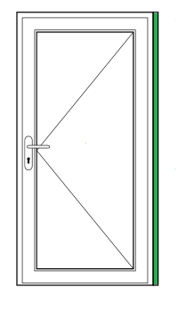 Aufdopplungsprofil rechts 25mm