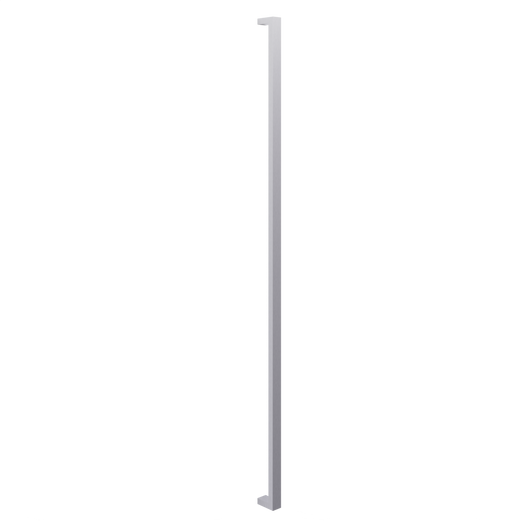 Stoßgriff aus Edelstahl 160 cm, eckig + Innendrücker eckig