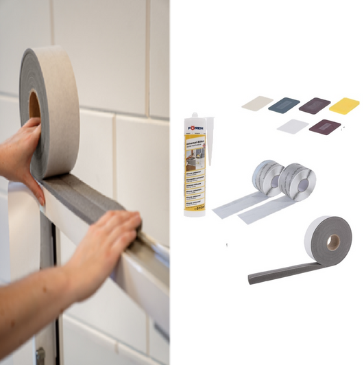 Kostenloses Montageset mit Fugenband
