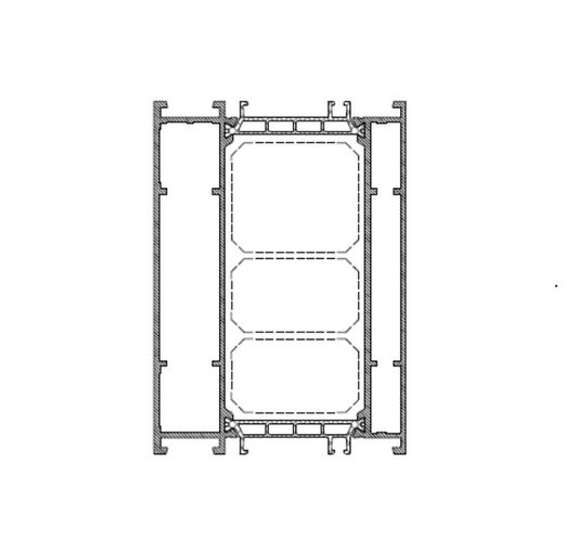 Bodeneinstandsprofil  33,5 mm Höhe