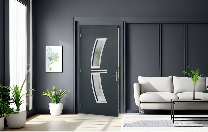 Beidseitig flächenbündige Aluminiumhaustür – Despiro DP15