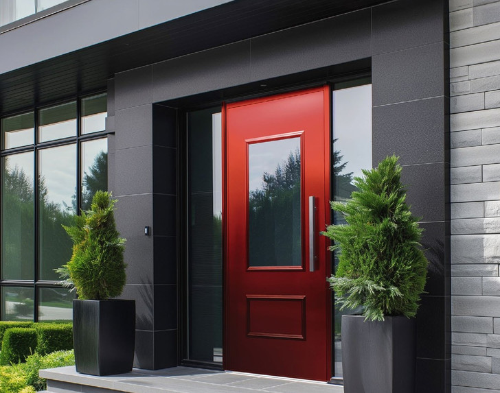 Beidseitig flächenbündige Aluminiumhaustür – Despiro Retro Line Model 03