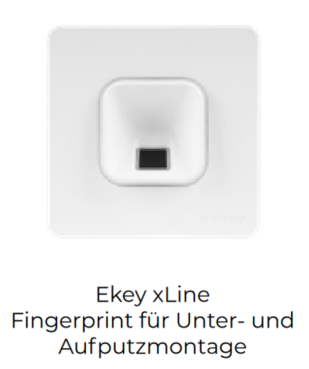 Motorschloss mit Fingerprint für Unter- und Aufputzmontage