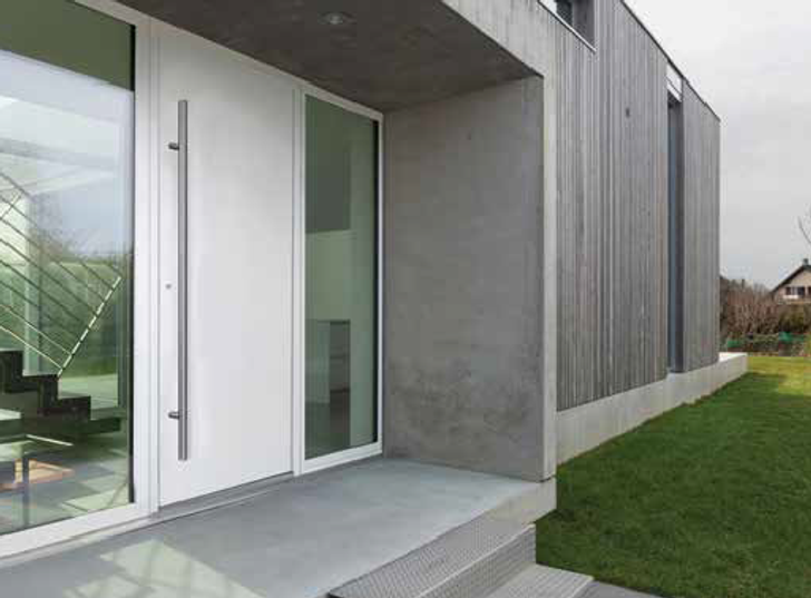 Aluminium Haustür, Energiesparend, Maßanfertigung, P90 Modell  M04