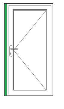 Aufdopplungsprofil links 44,5 mm