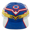 Front side image of a blue, red and yellow My Hero Academia All Might Suit Up - Snapback Hat