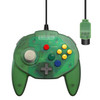 Retro-Bit Tribute 64 Wired N64 Controller (Forest Green) front 