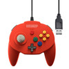 Retro-Bit Tribute 64 Wired N64 Controller (Red) top 