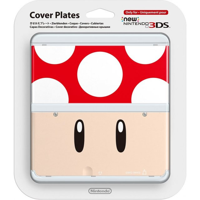 NEW NINTENDO 3DS COVER PLATES N. 019 (SUPER MUSHROOM