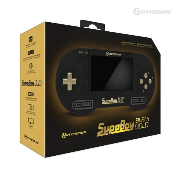 SupaBoy BlackGold Portable Pocket Console for Super NES / Super