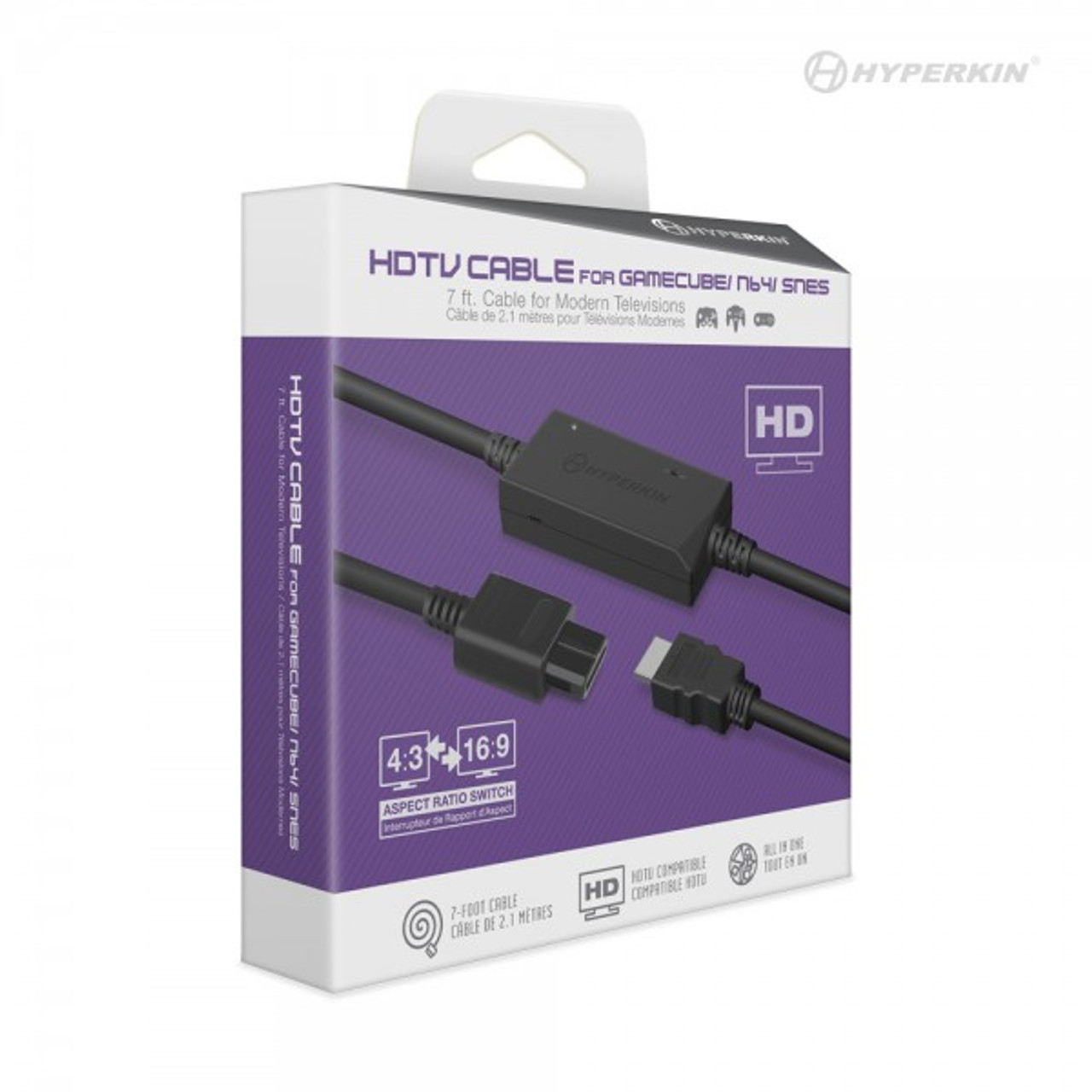 Wii AV to HDMI Adapter Cables (3rd) Hyperkin - NEW