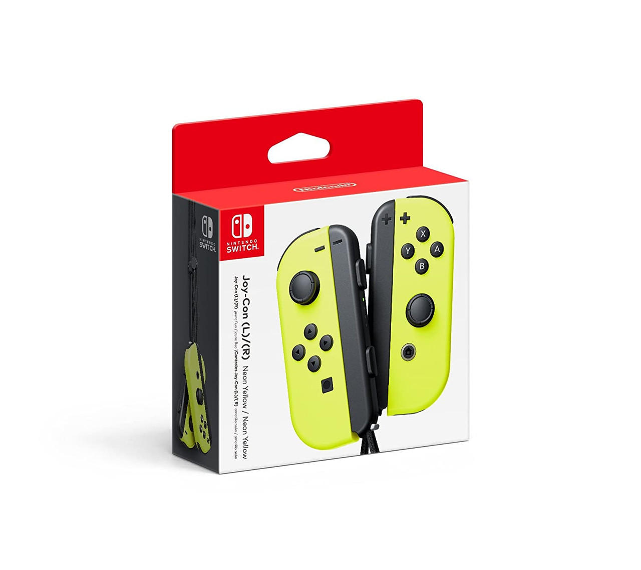  Nintendo Joy-Con (L/R) - Neon Red/Neon Blue : Video Games