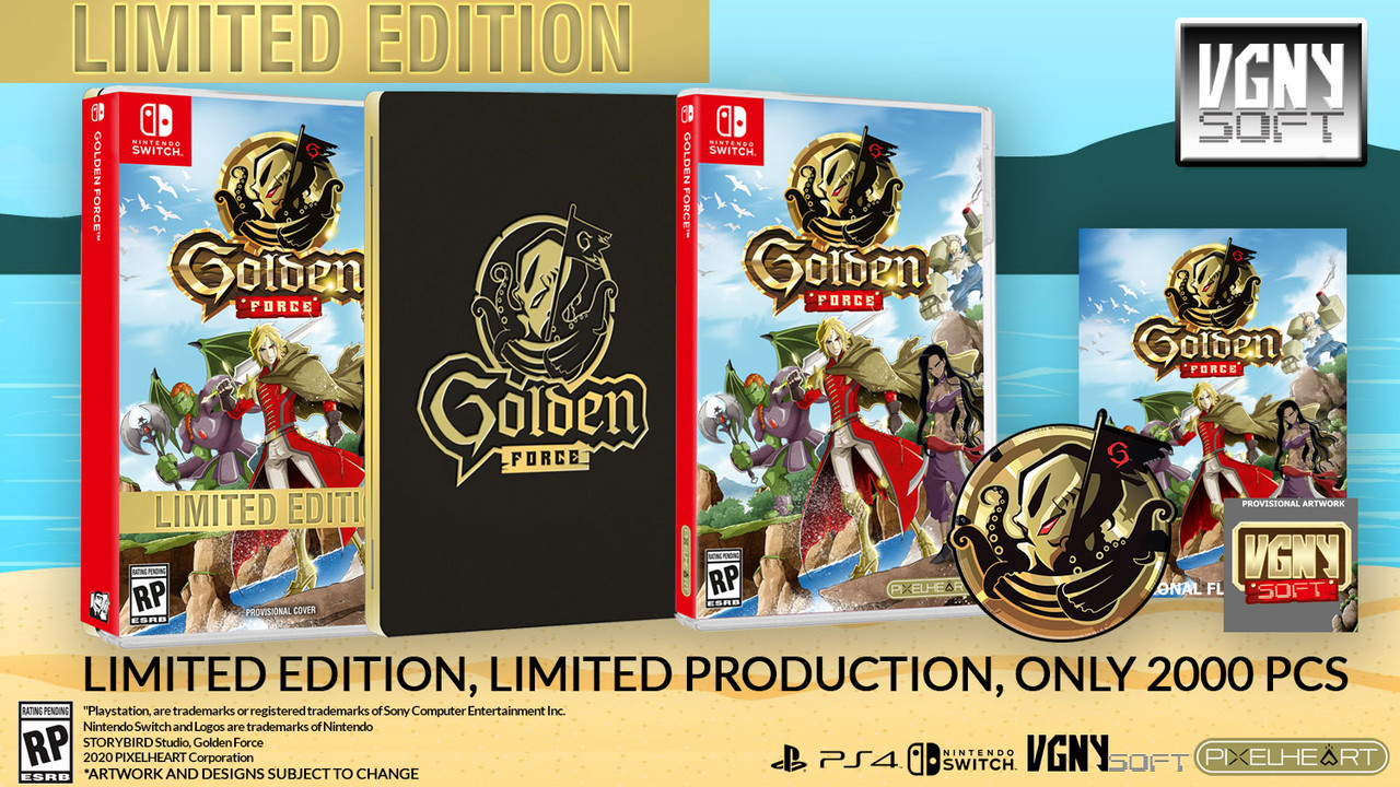 Golden Force Limited Edition for Nintendo Switch is available at